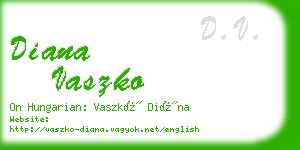 diana vaszko business card